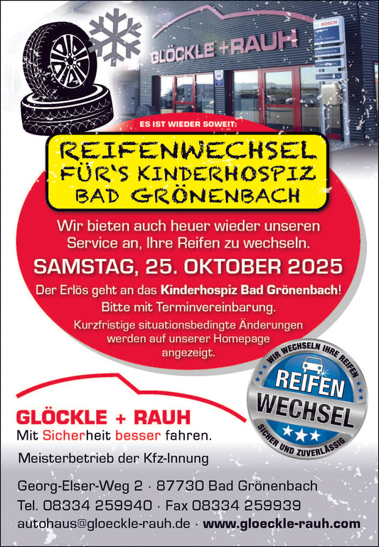 Reifenwechsel-Aktion am 25.10.2025